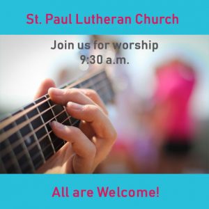 Worship @ St. Paul Lutheran Church